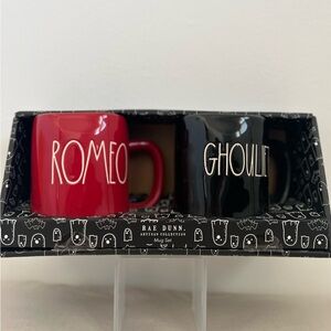 NWT Rae Dunn | Halloween Romeo & Ghouliet Couple Mug Set NEW
